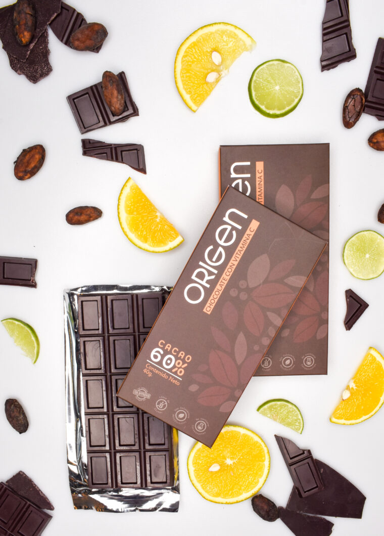 Beneficios del Chocolate Negro Origen Ecuador 60% Cacao + Vitamina C
